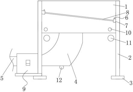 礦井主通風機出風口除塵裝置的制作方法