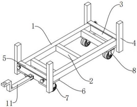 一種隨車吊大臂轉運小車的制作方法