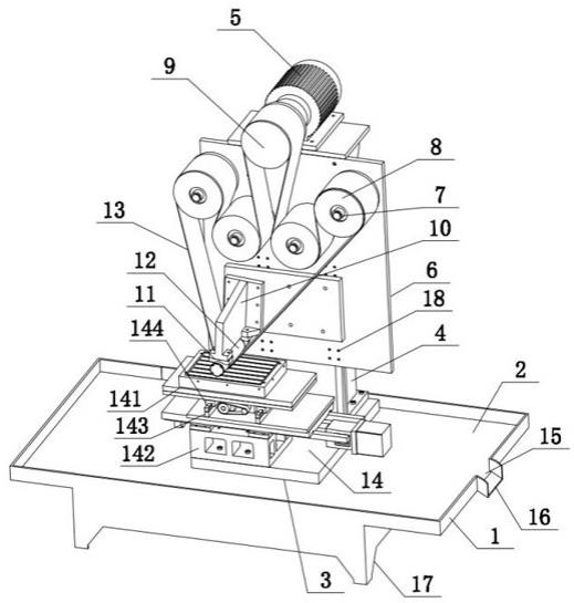一種慣性儲(chǔ)能式砂帶傳動(dòng)裝置的制作方法