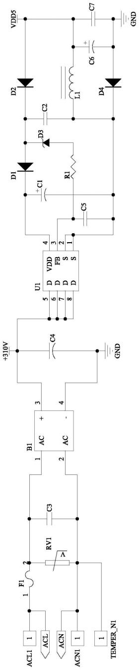 一種超聲波霧化補水的直發器控制電路的制作方法