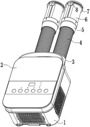 一種有風管連接的被褥干燥機的制作方法