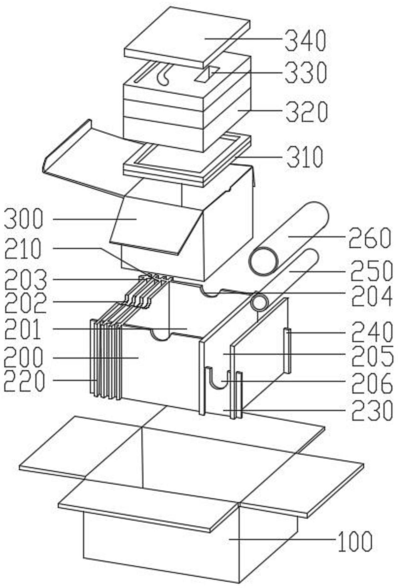 一種化妝品展示臺整體環保運輸包裝裝置及其方法與流程