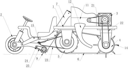 一種水稻秸稈深施還田機